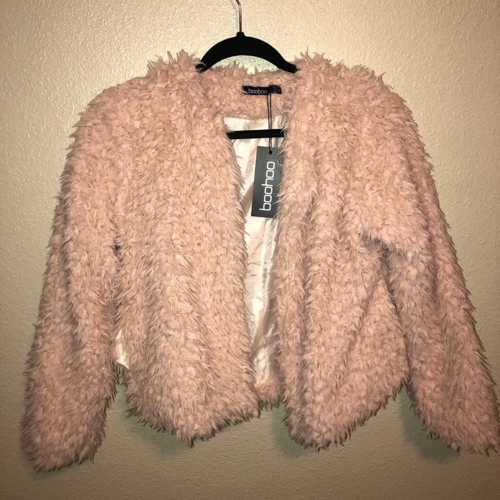 A Fuzzy Light Pink Jacket